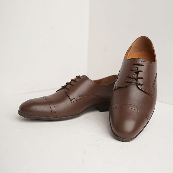 Cedar Cap-Toe Derby in Brown