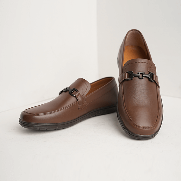 Estonia Leather Bit Loafer in Brown — another angle
