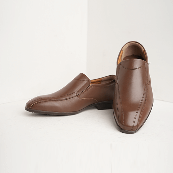 Honolulu Seamed-Toe Slip-On in Brown — another angle