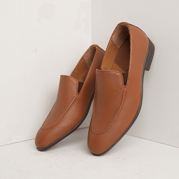 Ireland Leather Venetian Loafer in Brown — another angle