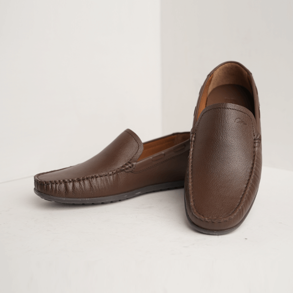 Martin Leather Moccasin Loafer in Brown