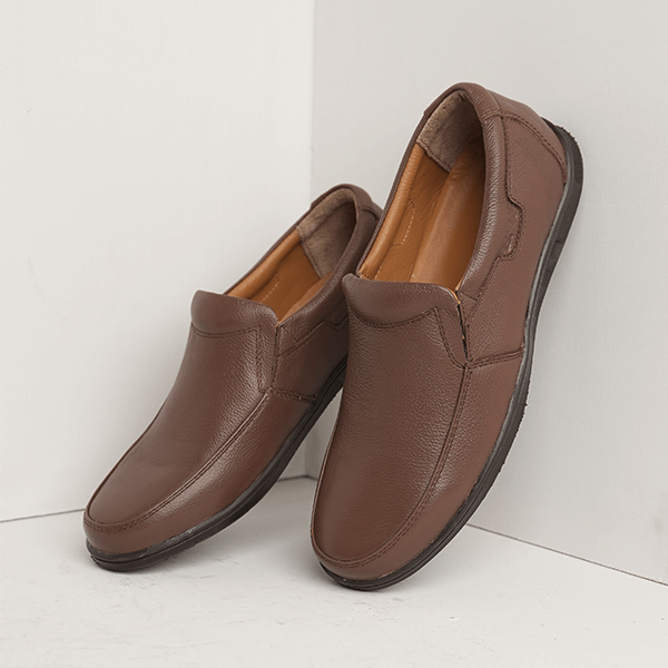 New York Apron-Toe Slip-On in Brown